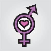 Isolated Sex Symbols Scalable Vector Graphics