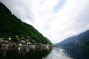 Lake Hallstatt wide angle photo