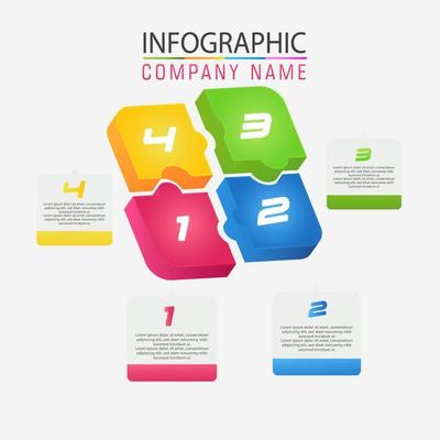 modern infographic 4 elements Vector,eps 10.