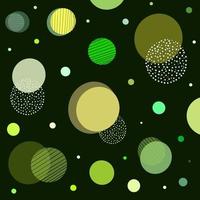 Green circle pattern on dark green background. photo