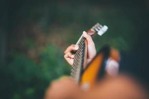 Guitar and nature Good atmosphere photo