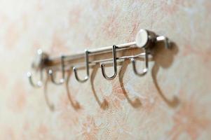 Cloth hangers and beautiful backgrounds. photo