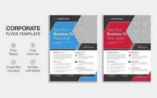 New Corporate Business Flyer, Professional Company Flyer Design vector