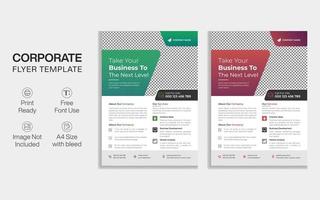 New Corporate Business Flyer, Professional Company Flyer Design vector