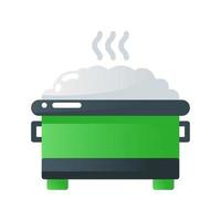 dumpster flat gradient style icon. vector illustration for graphic design, website, app