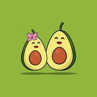 avocado fresh vegetable healthy icon vector