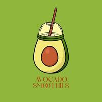 avocado fresh vegetable healthy icon vector