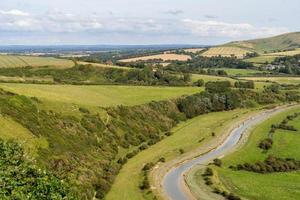 View of the Cuckmere river valley from High and Over viewpoint in Sussex photo