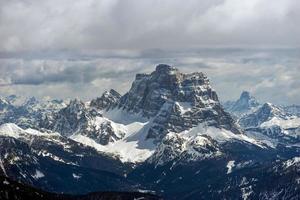 View from Sass Pordoi in the Upper Part of Val di Fassa photo