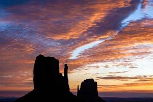 View of the Mittens in Monument Valley photo