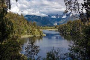 Lake Matheson in New Zealand photo