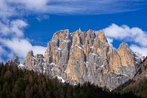 Mountains in the Valley di Fassa near Pozza di Fassa Trentino Italy photo