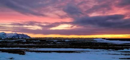 amanecer cerca de jokulsarlon foto