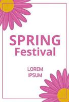 Spring festival background vector