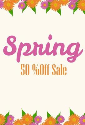 Spring sale poster