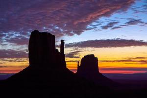 View of the Mittens in Monument Valley photo