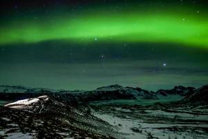 aurora boreal sur de islandia foto