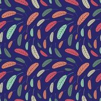Feathers pattern. Boho pattern with feathers photo