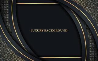 Abstract luxury background with golden element vector