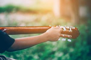 Guitar and nature Good atmosphere photo