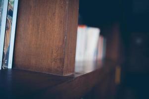 The library has many shelves. In the library with bookshelves. Educational Concepts photo