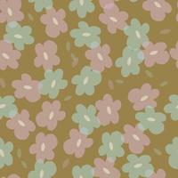 seamless falling cute flower background , cute greeting card or fabric vector
