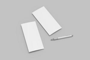 A4 TRIFOLD BROCHURE BLANK MOCKUPS photo