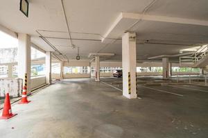 Parking garage department store interior Empty parking lot or garage interior Business building office photo