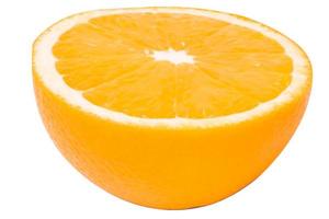 fruta naranja sobre fondo blanco foto
