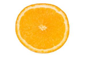 Orange fruit on white background photo