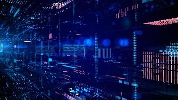 Digital cyberspace and data network connections. Transfer digital data high-speed internet. Technology digital data in the future background concept. photo