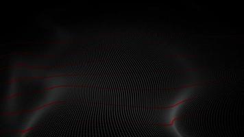 Digital particles wave flow on black background, Digital cyberspace abstract background photo