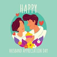 Husband Appreciation Day Concept vector