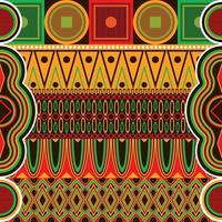 Pan African Color Seamless Pattern vector