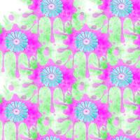 Colorful Floral Seamless Background Pattern photo