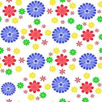 Colorful Floral Seamless Background Pattern photo