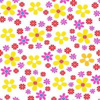 Colorful Floral Seamless Background Pattern photo