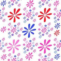 Colorful Floral Seamless Background Pattern photo