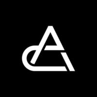 Letter AC or CA logo design vector