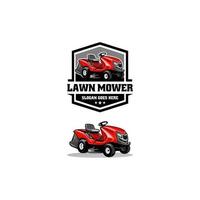 lawn care - lawn mower isolated logo vector