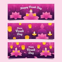 Happy Vesak Banner vector