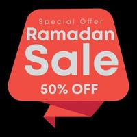 ramadan kareem publicación en redes sociales y venta de ofertas creativas vector