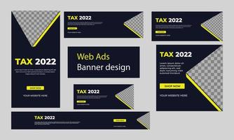 día de impuestos web agregar plantilla de diseño de banner diseño creativo vector