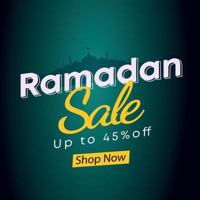 Ramadan Kareem social media post and creative offer sale