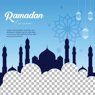 Ramadan Kareem social media post and creative offer sale