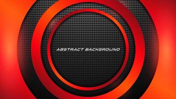 Abstract red metal background with circle space vector