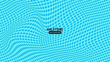 Blue abstract halftone background vector