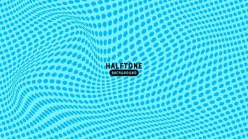 Blue abstract halftone background vector