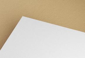 Single business card paper mockup photo