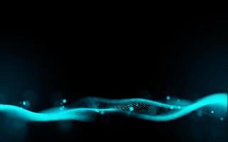 partícula fluida de fondo abstracto con color verdoso foto